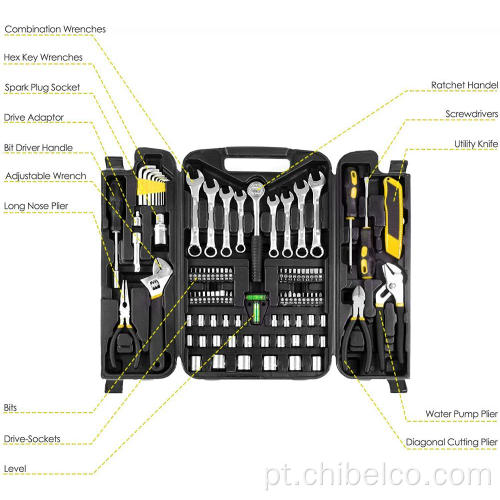 Conjunto de caixa de ferramentas multifuncional para uso doméstico diário 95pcs